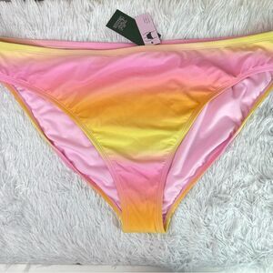 NWT Wild Fable Pink and Yellow Bikini Swim Bottom Swimwear Plus Size Women’s